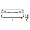 Afx Curve 36'' LED Overbed Wall Light - Satin Brass CURB36L30ENSB